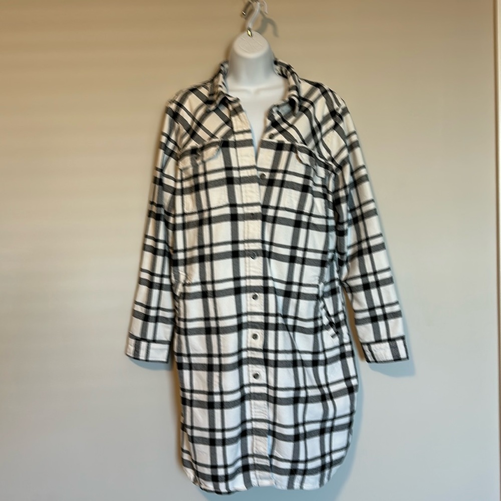 DULUTH TRADING COMPANY Long Plaid Shacket